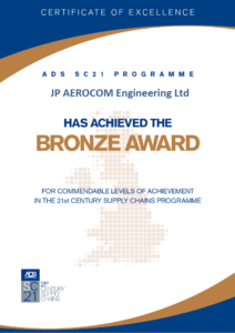 A copy of our Bronce SC21 Certificate